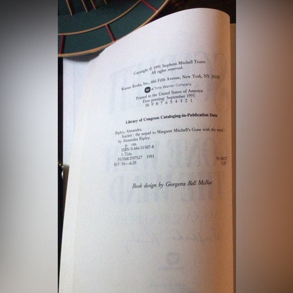 Scarlett sequel to Gone With The Wind. Signed First edition, First Printing. GC - Picture 7 of 10